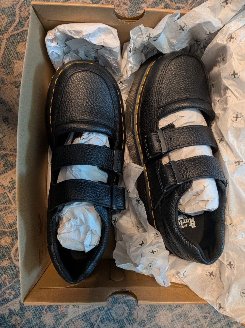 Dr. Martens AirWair Buzz Mary Jane Black Nappa Leather - Picture 2 of 5